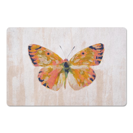 Painted Butterfly Floor Mat